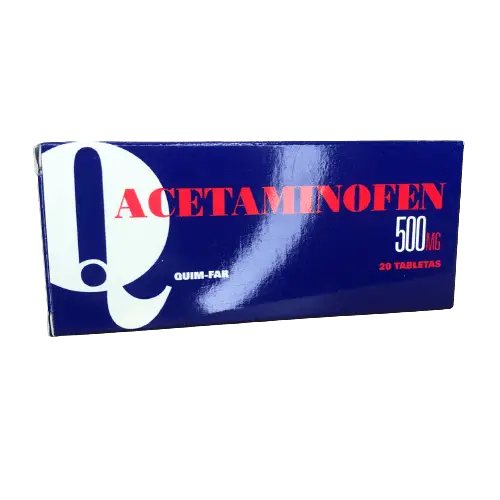 ACETAMINOFEN 500MGX20 QUIM FAR