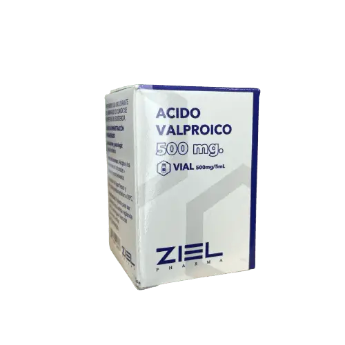 ACIDO VALPROICO INY 500 MG X 5 ML ZIEL