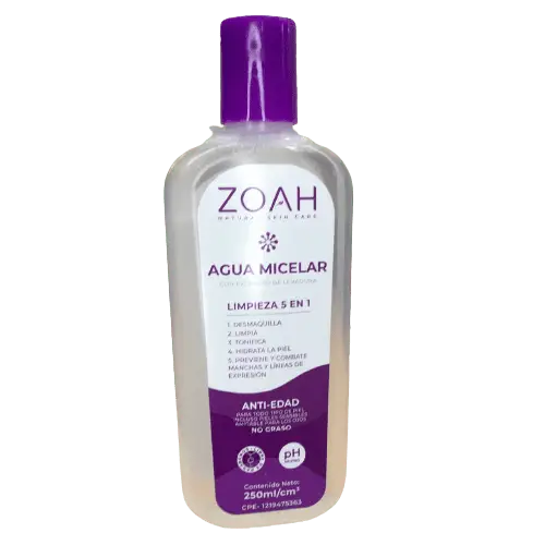 AGUA MICELAR ZOAH 250ML