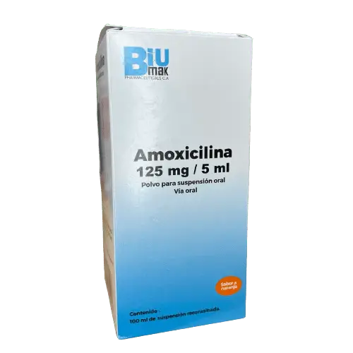 AMOXICILINA 125 MG/5 ML SUSP X 100ML BIUMAK