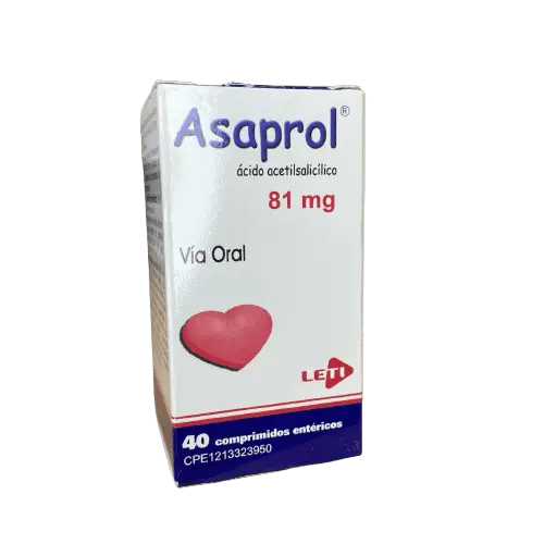 ASAPROL COM 81 MG X 40