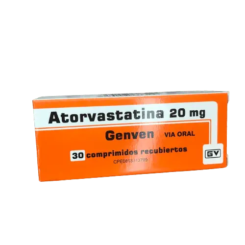 ATORVASTATINA COM/REC 20MG X 30 GNV