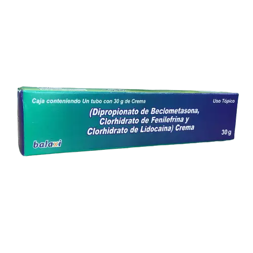 BECLOMETASONA+FENILEFRINA+LIDOCAINA CREM 30G BALAXI