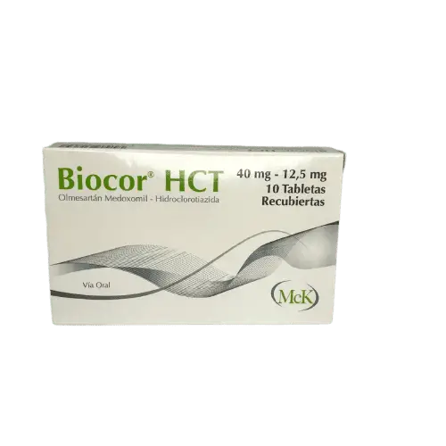 BIOCOR HCT TAB 40 MG/12,5 MG X 10