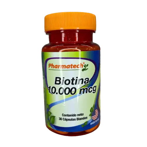 BIOTINA CAP BLANDAS 10000 MG   X 30