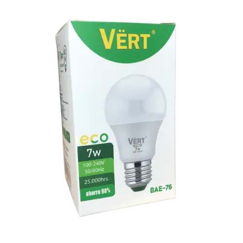 BOMBILLO LED A50 7 W VERT