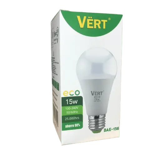 BOMBILLO LED A60 15 W VERT