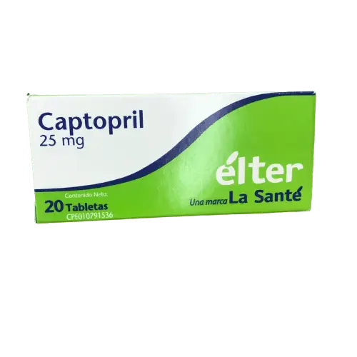 CAPTOPRIL ELTER 25 X 20 TAB