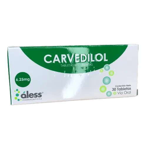 CARVEDILOL 6,25 X30 TAB ALESS