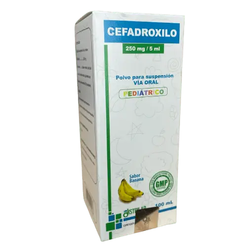 CEFADROXILO SUSP 250MG/5ML DISTRILAB