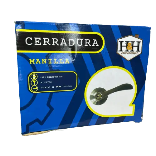CERRADURA DE MANILLA ACERO P/P 65MM