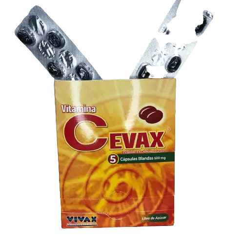 CEVAX CAP/BLD VIT C 500 MG BLI X 5