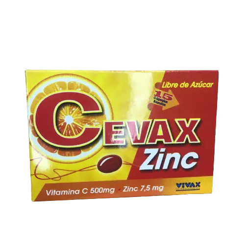 CEVAX ZINC CAP/BLD 500/7,5 MG X 15