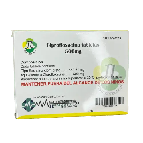 CIPROFLOXACINA 500MG X10 TAB JL PHARMACEUTICAL