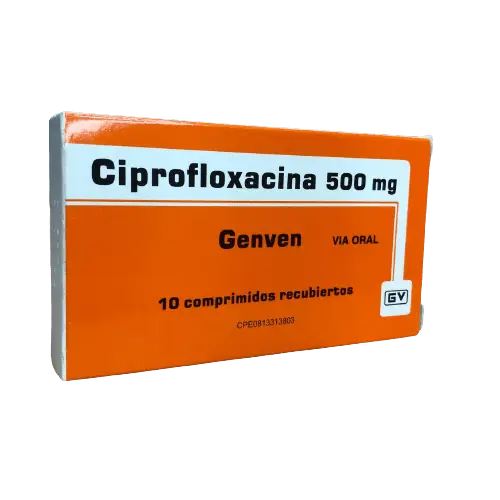 CIPROFLOXACINA COM 500 MG X 10 GNV