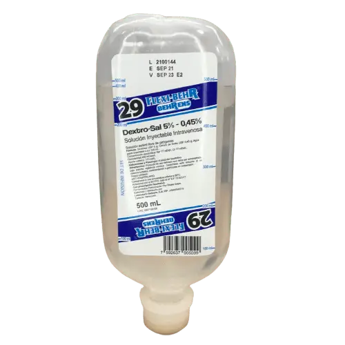 DEXTROSA 0.45%-5% SLO 500ML I.V. BALKER