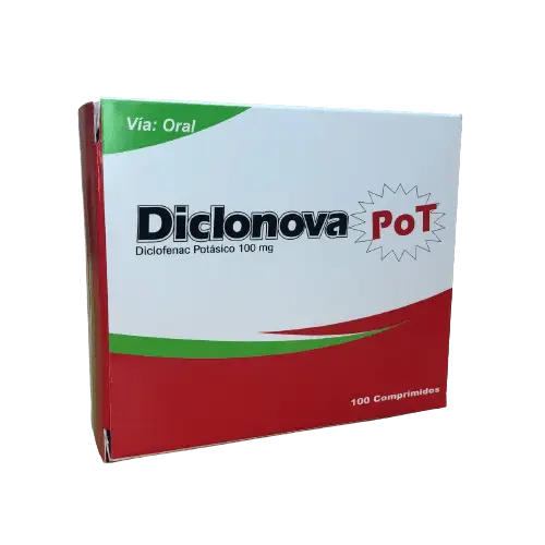 DICLOFENAC P. DICLONOVA 100X10 COMP