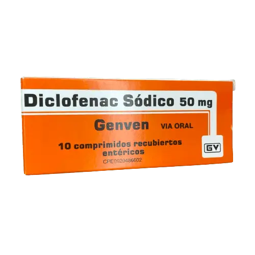 DICLOFENAC SOD COMP 50 MG X 10 GNV