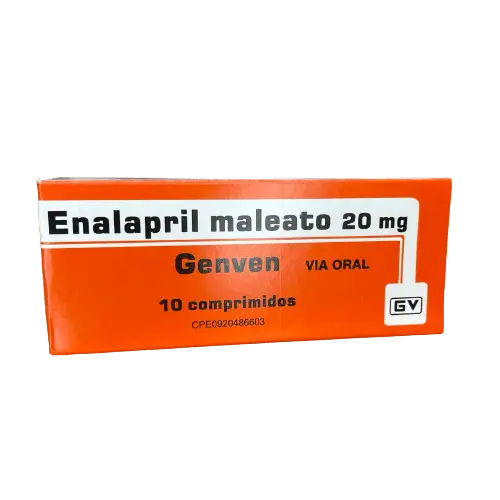 ENALAPRIL MALEATO COMP 20 MG X 10 GN