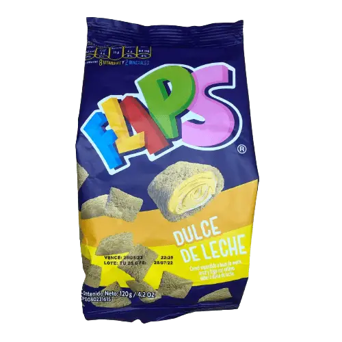 FLIPS DULCE DE LECHE 120 G