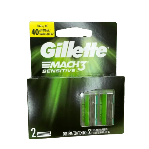 GILLETTE REPUESTO MACH3 X2