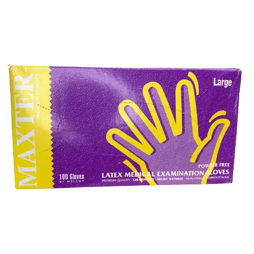 GUANTES VENSALUD LATEX S/POLVO L X 1