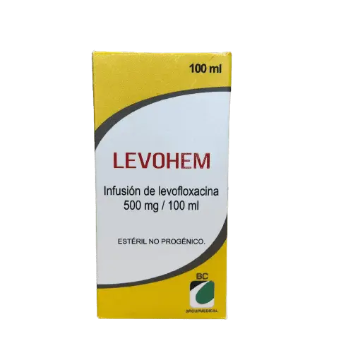 LEVOFLOXACINA LEVOHEM 500MG/ML INF