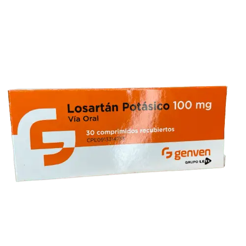 LOSARTAN P. COM/REC 100MG X 30 GNV
