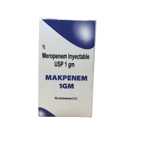 MEROPENEM PVO P/SOLUCION 1 MG MAKCUR