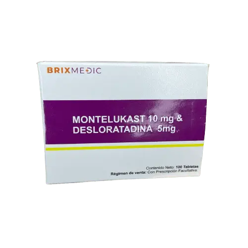 Montelukast10 Mg /desloratadina 5mg X 10 Tab Brix Medic