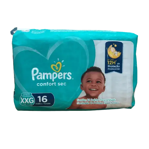 PAMPERS CONFORT SEC XXG X 16 PAÑ