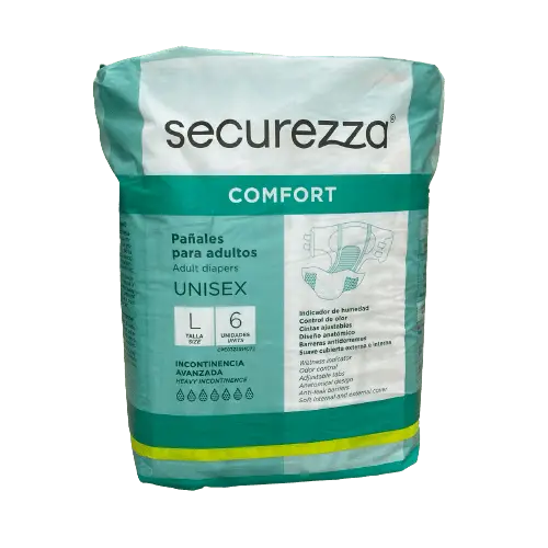PAÑ SECUREZZA COMFORT ADULTO TALLA L X 6