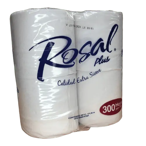 PAPEL HIG ROSAL PLUS 300 H X 4