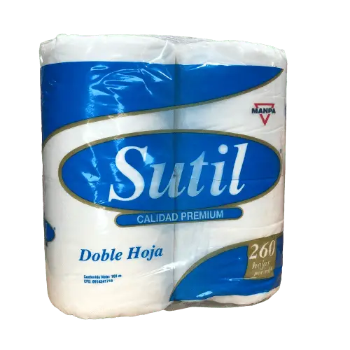 PAPEL HIGIENICO SUTIL 260H 4R
