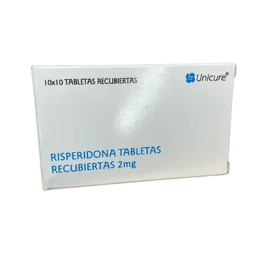 RISPERIDONA 2 MG X 10 TAB UNICARE