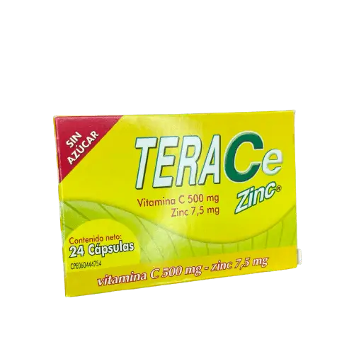 TERACEZINC 500mg-7,5mg CAP X 24