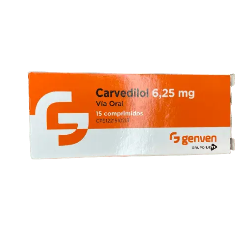 CARVEDILOL COMP 6,25 MG X 15 GENVEN