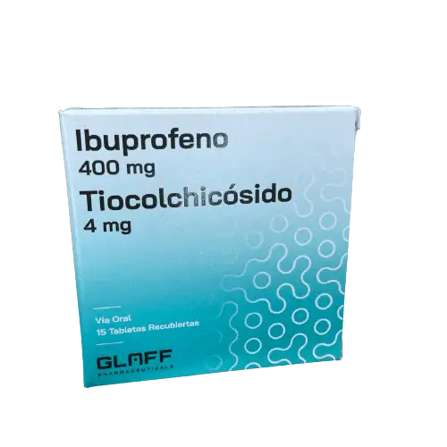 Ibuprofeno/tiocolchicosido 400mg/4mg X15 Tab Glaff