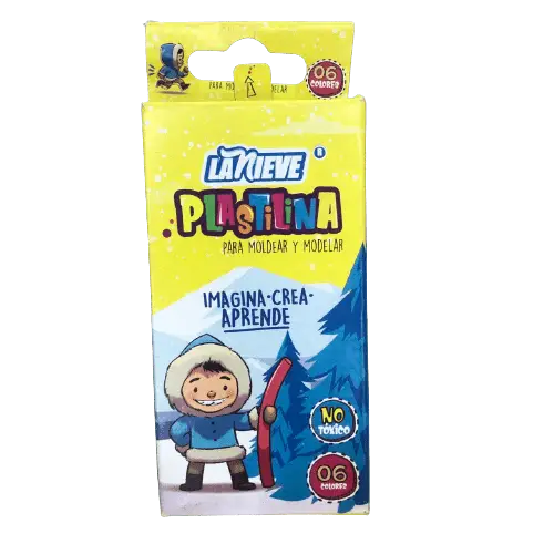 PLASTILINA LA NIEVE X 6 UNIDADES