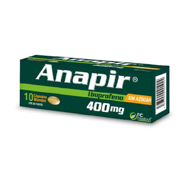 ANAPIR CAPB S/AZUCAR 400 MG X 10