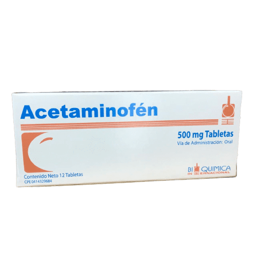 ACETAMINOFEN TAB 500 MG X 12 BIOQ