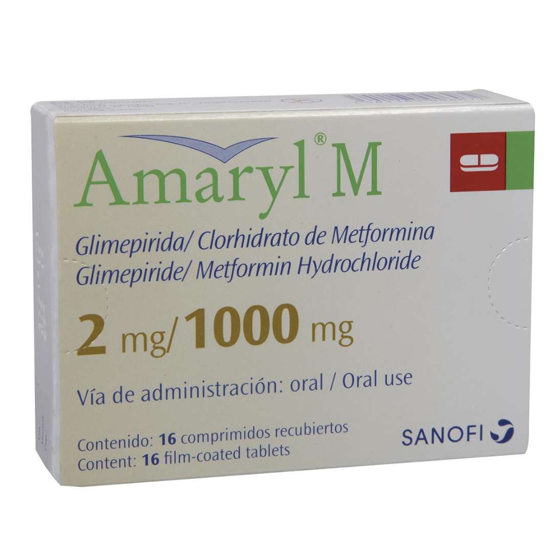 AMARYL M TAB 2MG/1000 MG X 16