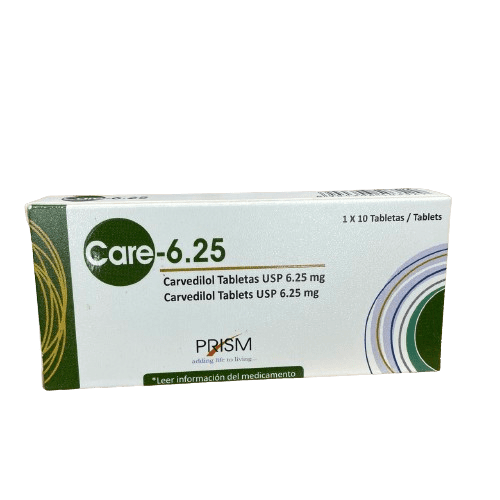 Care-6.25 Carvedilol X10 Tab Prism