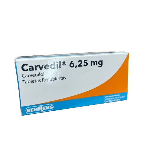 Carvedil 6,25mg. X30tab