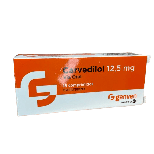 Carvedilol 12,5mg X15 Comp Genven