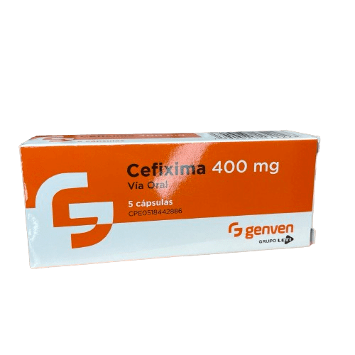 Cefixima 400mg X 5 Cap Genven