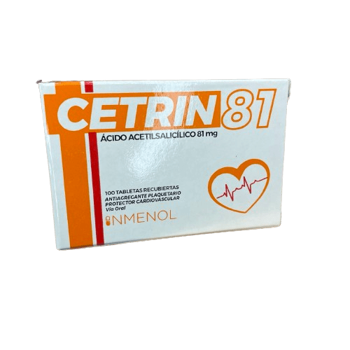 Cetrin Acido Acetilsalicilico 81 X 10 Tab Inmenol