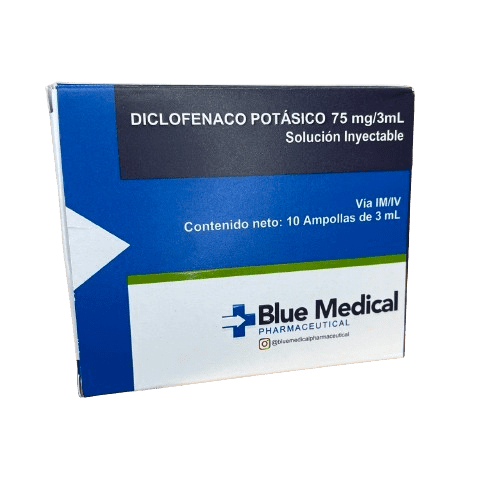 Diclofenac Pot 75mg Im/iv X1 Amp Blue M