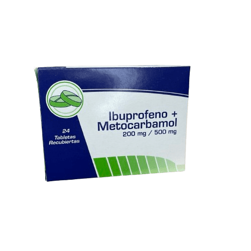 Ibuprofeno+metocarbamol 200mg/500mg Tab