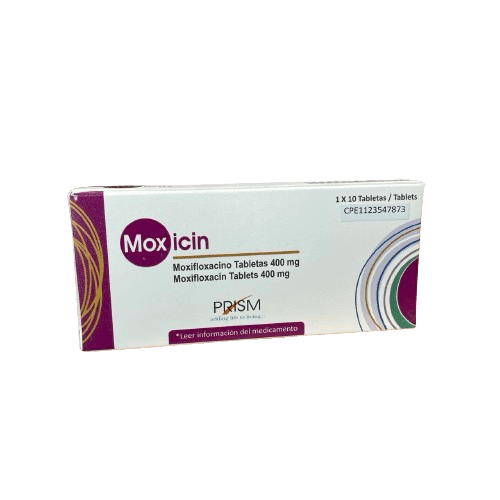 Moxifloxacino  Moxicin 400 Mg X 10 Tab